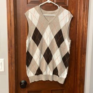 Urban Renewal Oversized brown/tan sweater vest